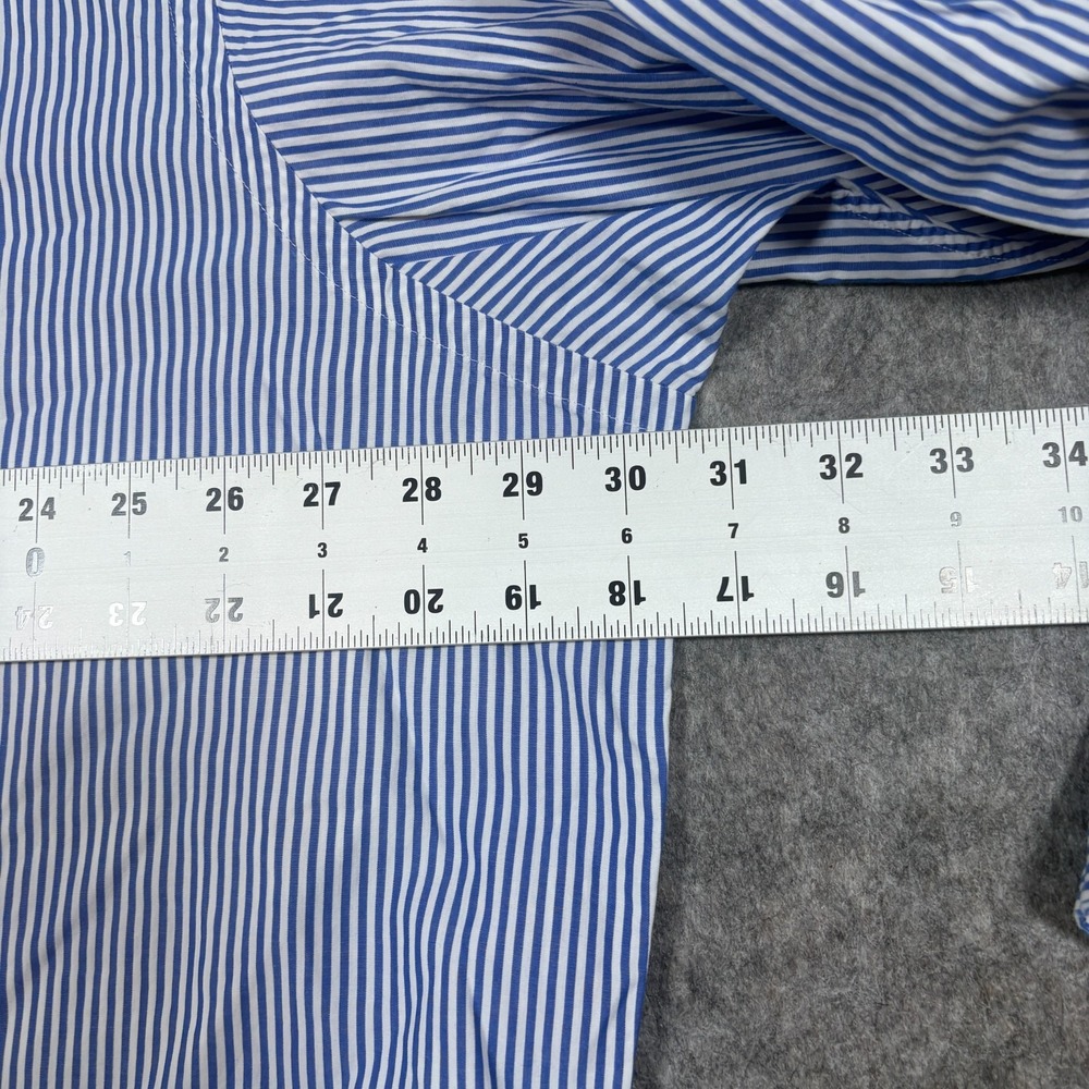 Ralph Lauren Button-Down Shirt Men's Size 3XL Blue White Striped Classic Fit - Picture 5 of 7
